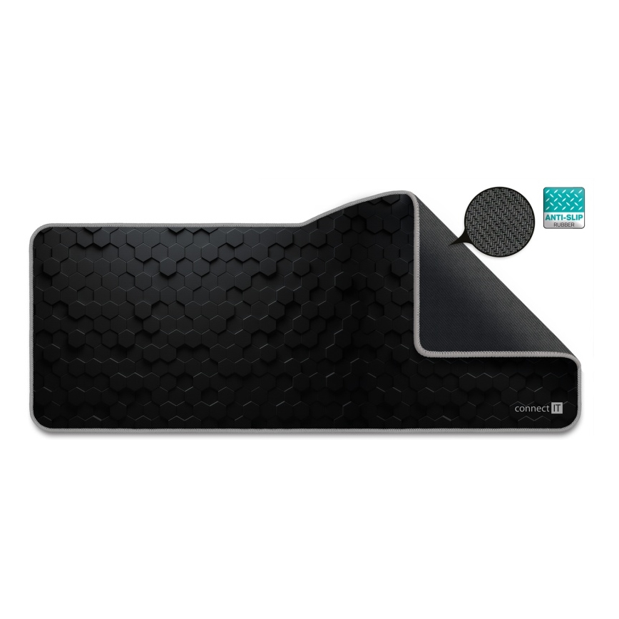 CONNECT IT CMP-2000-XL - Tapete para teclado e rato 79,5x34,5 cm preto