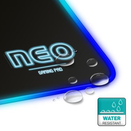 CONNECT IT CMP-3100-LG - Teclado e tapete de rato gaming LED RGB 80x30 cm preto