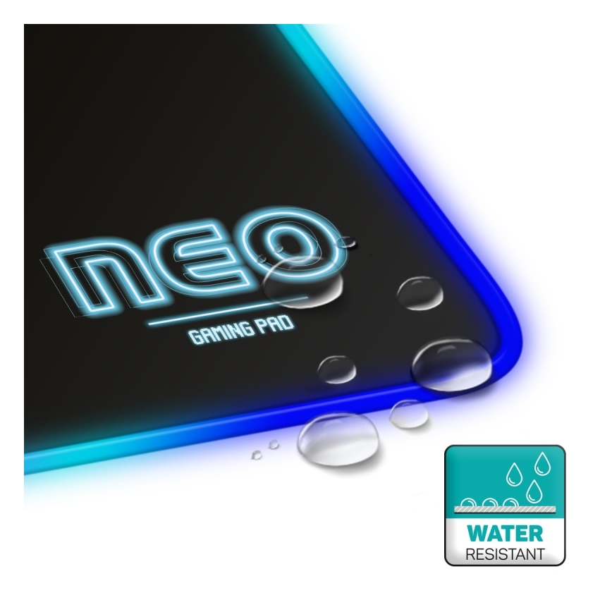 CONNECT IT CMP-3100-SM - Tapete de jogo LED RGB para rato 32x24,5 cm preto