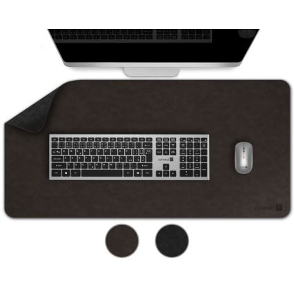 CONNECT IT CMP-4030-LG - Tapete reversível para teclado e rato 90x40 cm preto/castanho