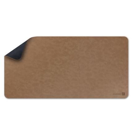 CONNECT IT CMP-4040-LG - Tapete reversível para teclado e rato 90x40 cm azul/castanho