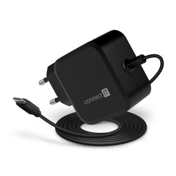 CONNECT IT CNP-1660-BK - Adaptador de alimentação universal para portáteis USB-C 67W