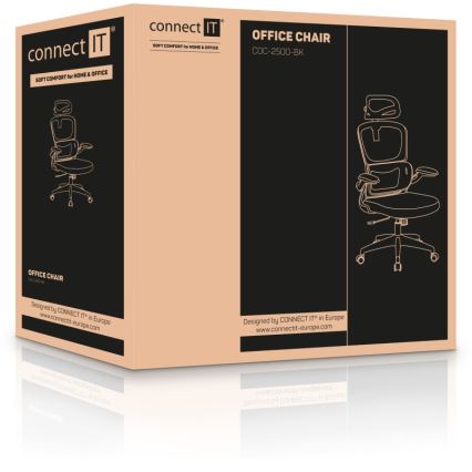CONNECT IT COC-2500-BK - Cadeira de escritório ForHealth DeltaPro preta