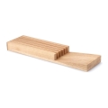 Continenta C30518 - Organizador de facas 39x11x3,5 cm borracha de figueira