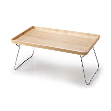 Continenta C3245 - Bandeja para cama 53x32 cm em madeira de seringueira