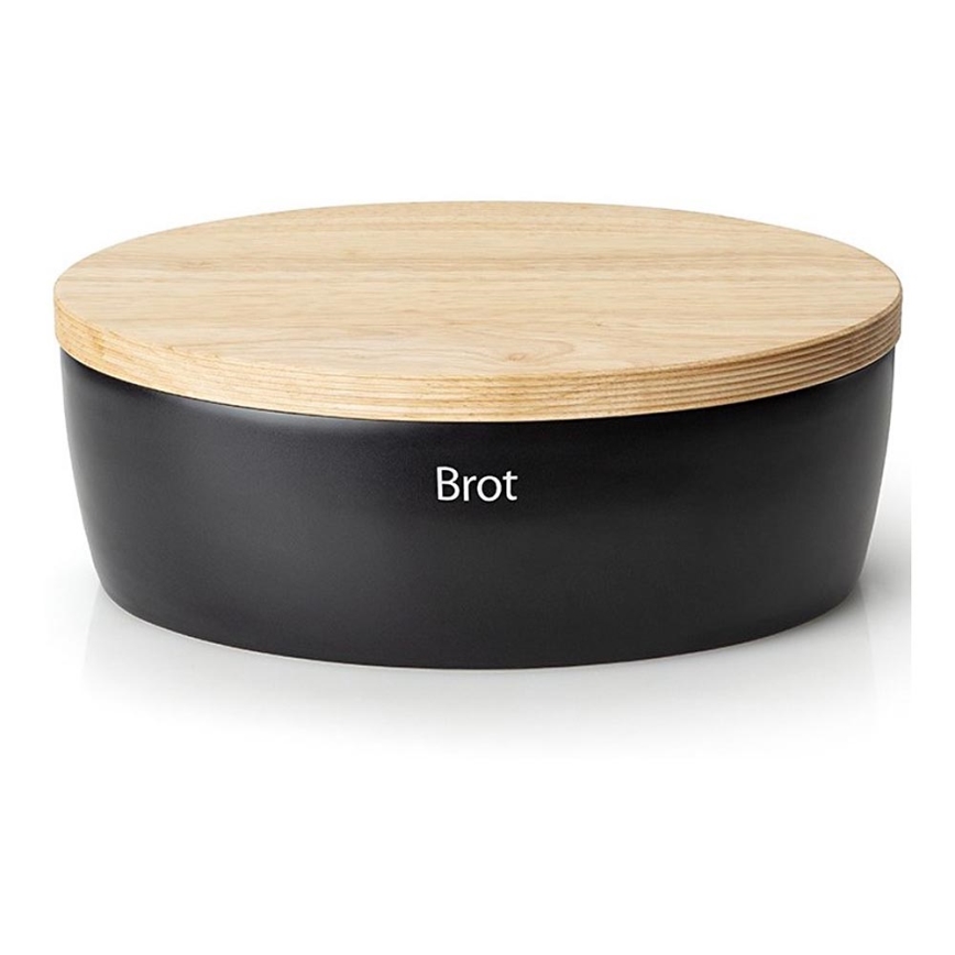 Continenta C3732 - Caixa de pão 13,5x36 cm preto/ bege