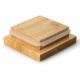 Continenta C3915 - Caixa para alimentos em cerâmica com tampa 10x10x34 cm borracha de figueira