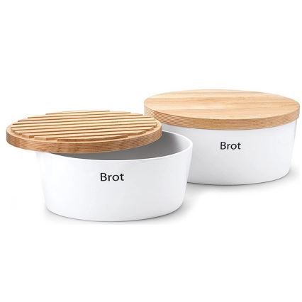 Continenta C3930 - Caixa de pão 13,5x30 cm branco/ bege