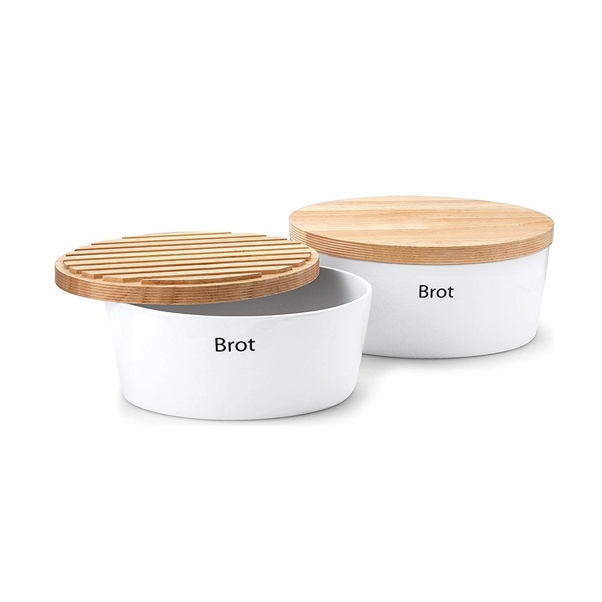 Continenta C3930 - Caixa de pão 13,5x30 cm branco/ bege