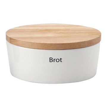 Continenta C3930 - Caixa para pães com tampa 30x23 cm branco/seringueira