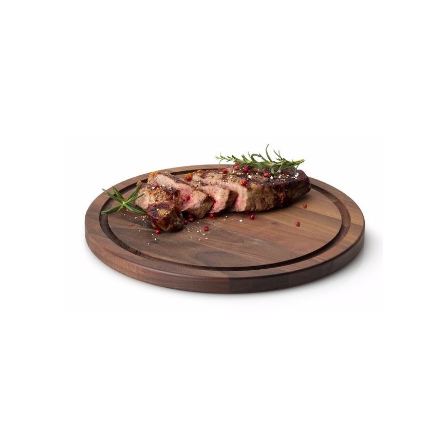 Continenta C4205 - Tábua para servir bifes d. 28 cm de nogueira