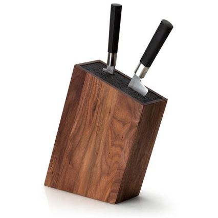 Continenta C4250 - Suporte para facas com encaixe flexível 19x28,5 cm nogueira