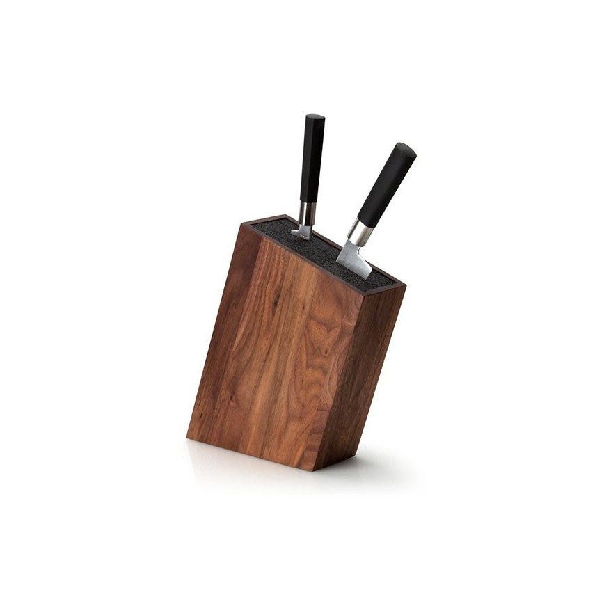 Continenta C4250 - Suporte para facas com encaixe flexível 19x28,5 cm nogueira