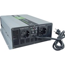 Conversor de voltagem com um carregador 2000W/24V/230V + UPS