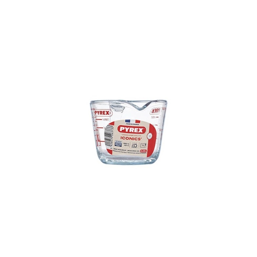 Copo medidor de vidro PYREX 0,25 l