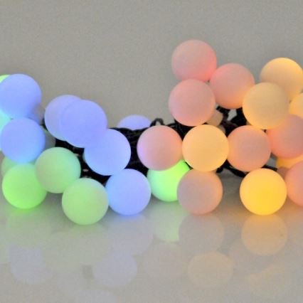 Cadeia de Luzes Solar LED RGB PARTY 30xLED/1,2V 400 mAh 3,9 m IP44