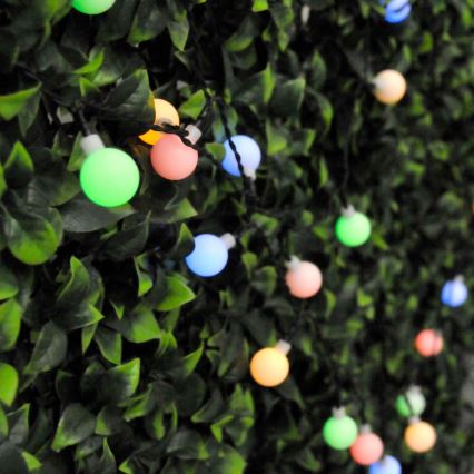 Cadeia de Luzes Solar LED RGB PARTY 30xLED/1,2V 400 mAh 3,9 m IP44