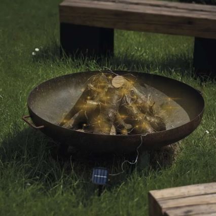 Cadeia de Luzes LED Solar LED/2,4W/1,2V 1xAA 15 m IP44 3000K 600 mAh