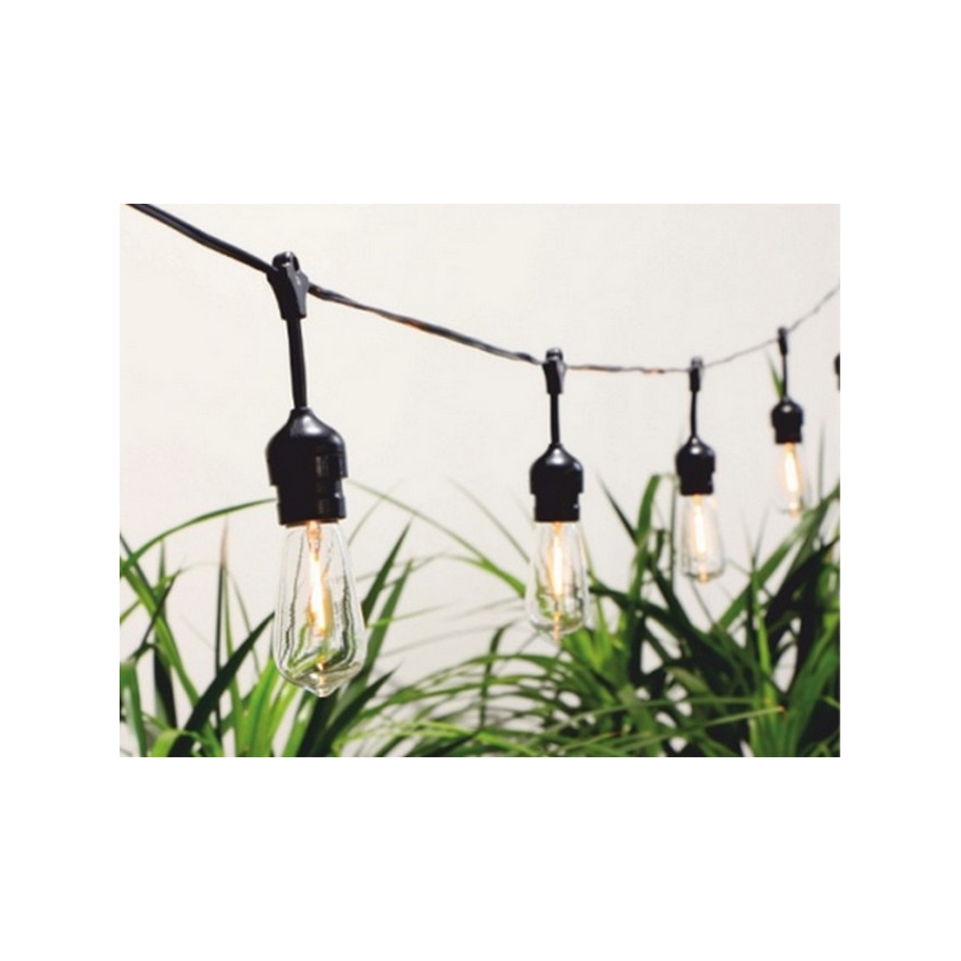 Cadeia Solar LED 10xLED/1,2V 600 mAh 5,94m IP44 branco quente