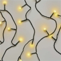 Cordão de 480 LEDs/8 funções 53 m IP44 branco quente