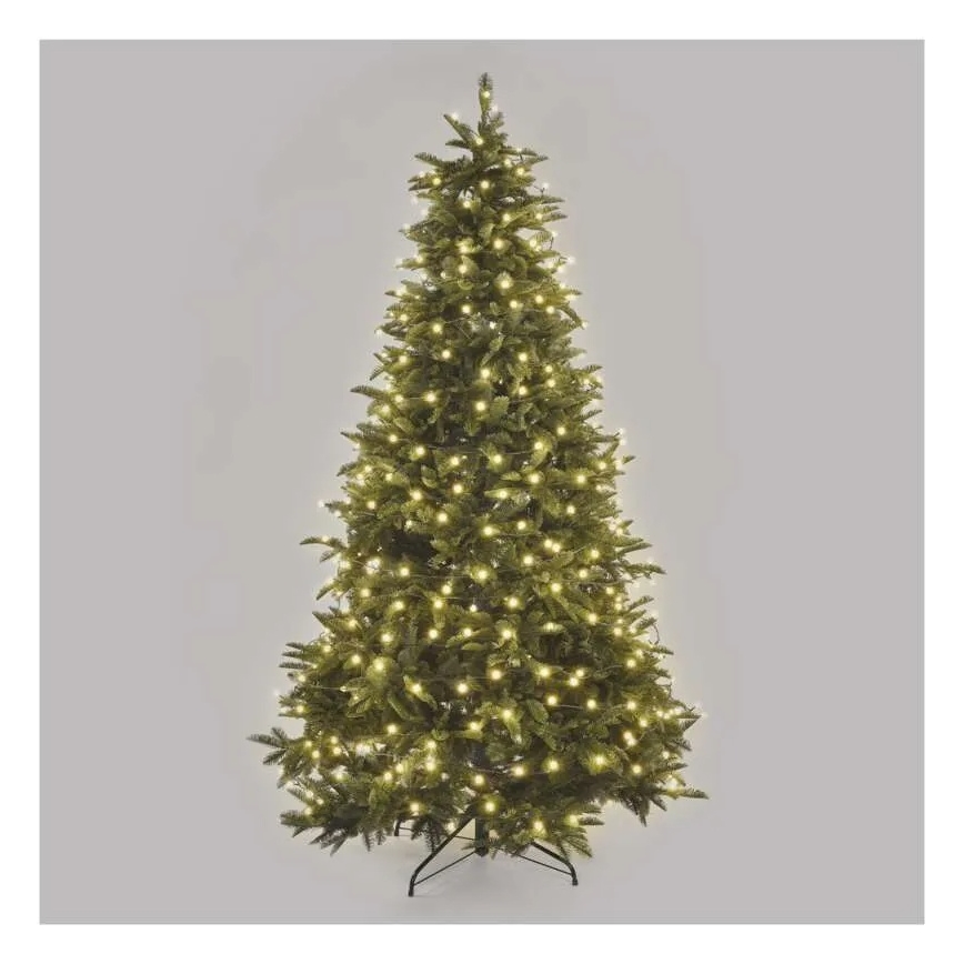 Cordão de 480 LEDs/8 funções 53 m IP44 branco quente