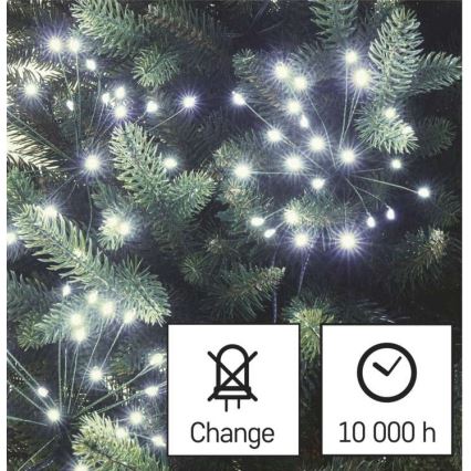 Cordão de LED 300 LEDs / 8,2 m — branco frio