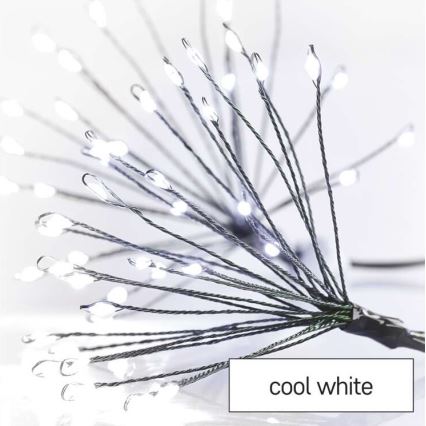 Cordão de LED 300 LEDs / 8,2 m — branco frio