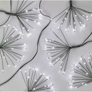 Cordão de LED 450 LEDs 8+3 m branco frio