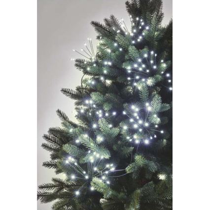 Cordão de LED 450 LEDs 8+3 m branco frio