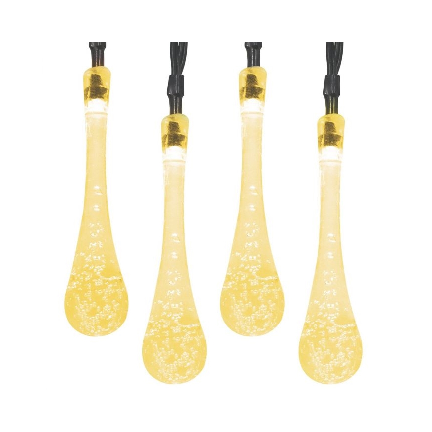 Cordão de LED solar com sensor crepuscular 20xLED/0,72W/1,2V 600 mAh 4,7m IP44