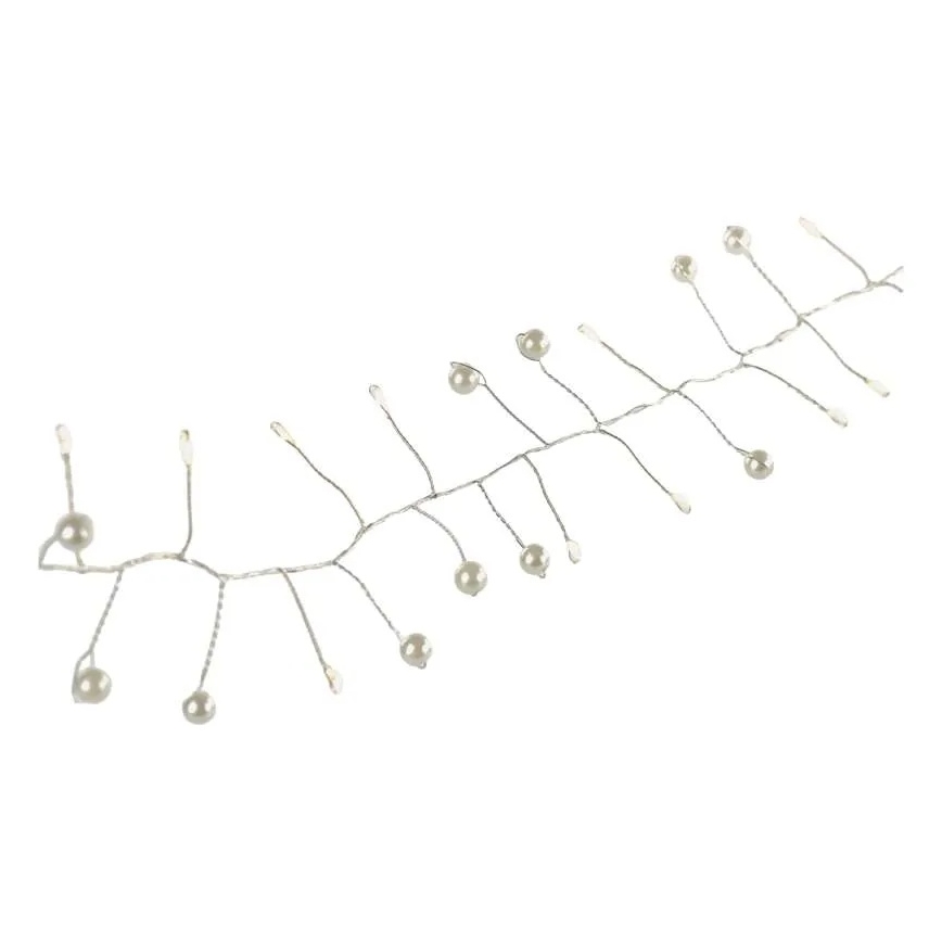 Cordão de luzes de Natal LED 40xLED/3xAA 1,5 m branco quente