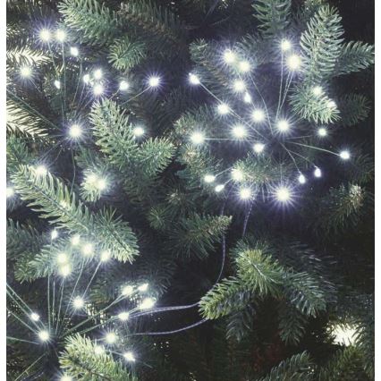 Cordão de luzes de Natal LED 450xLED 8+3 m branco frio
