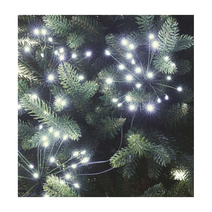 Cordão de luzes de Natal LED 450xLED 8+3 m branco frio