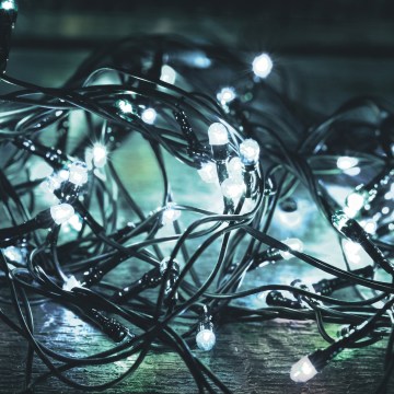 Cordão de luzes de Natal LED para exterior 500xLED/230V 8 funções 40 m IP44 branco frio
