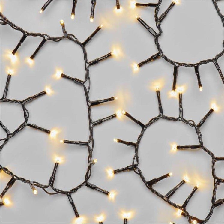 Cordão de luzes de Natal LED para exterior 600xLED/17m IP44 branco quente