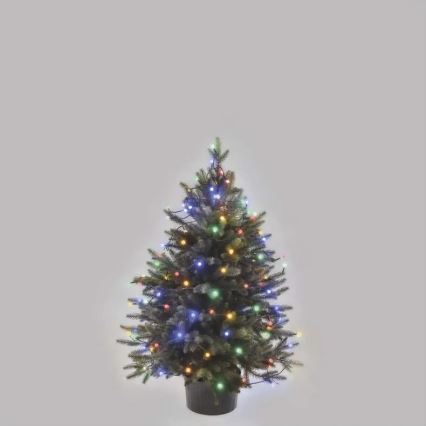 Cordão de luzes de Natal LED para exterior 80 LEDs / 8 funções 13 m multicolorido IP44