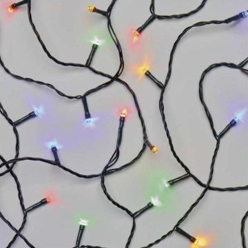 Cordão de luzes de Natal para exterior LED, 180 LEDs / 23 m, IP44, multicolorido