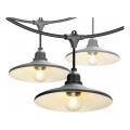Cordão de luzes decorativo para exterior CRETE 10xE27/230V 15m IP44