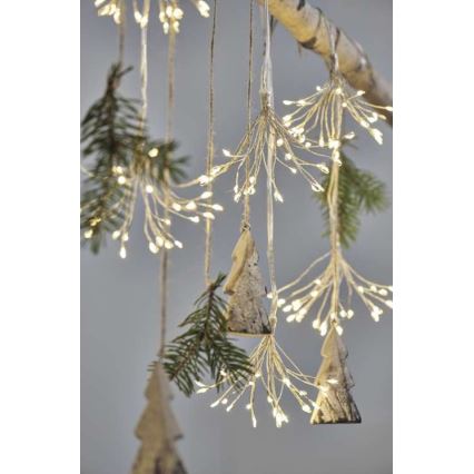 Cordão de luzes LED 150xLED/5,35m branco quente