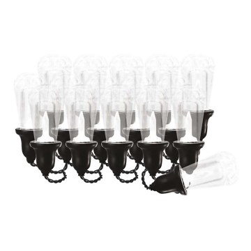 Cordão de luzes LED decorativo para exterior, 16 LEDs, 8,6 m, IP44, branco frio