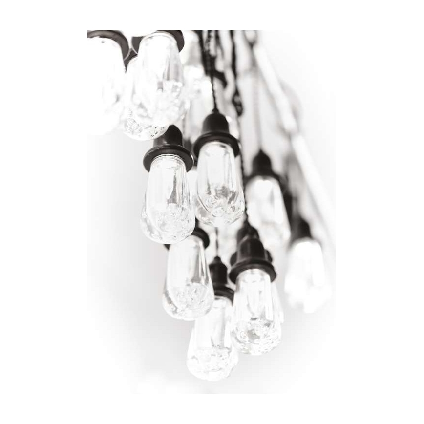 Cordão de luzes LED decorativo para exterior, 16 LEDs, 8,6 m, IP44, branco frio