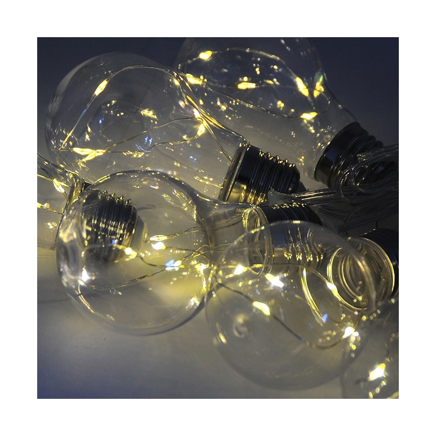 Cordão de luzes LED decorativo SMOLDER 2,1 m 10xLED/2xAA