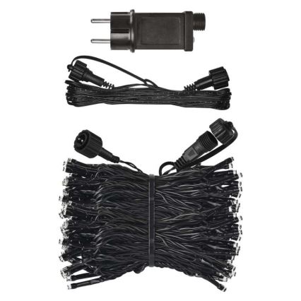 Cordão de luzes LED para exterior 100xLED/15m IP44 branco quente