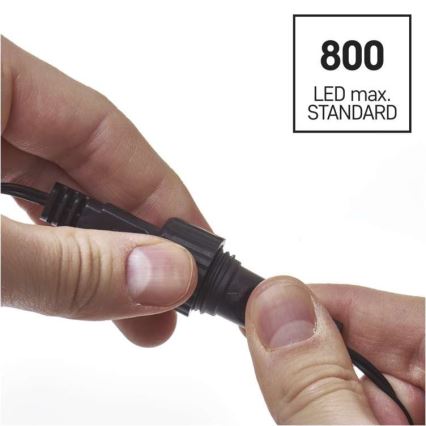 Cordão de luzes LED para exterior 100xLED/15m IP44 branco quente