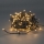 Cordão de luzes LED para exterior, 180 LEDs, 7 funções, 16,5 m, IP44, branco quente