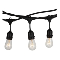 Cordão de luzes para exterior STRING 15m 15xE27/25W/230V IP54