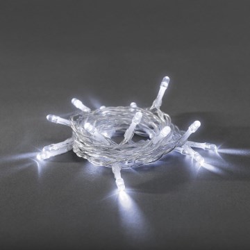 Cordão de Natal LED 20xLED/2xAA 3,35m branco frio