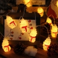 Cordão de Natal LED 20xLED/3xAA/branco quente 3,3m bonecos de neve