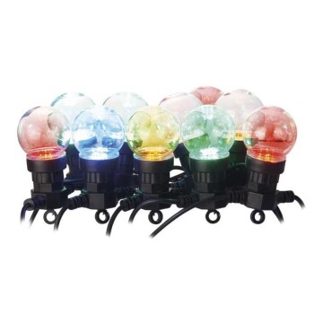 Cordão decorativo de luzes LED para exterior 50 LEDs/10 m IP44 transparente