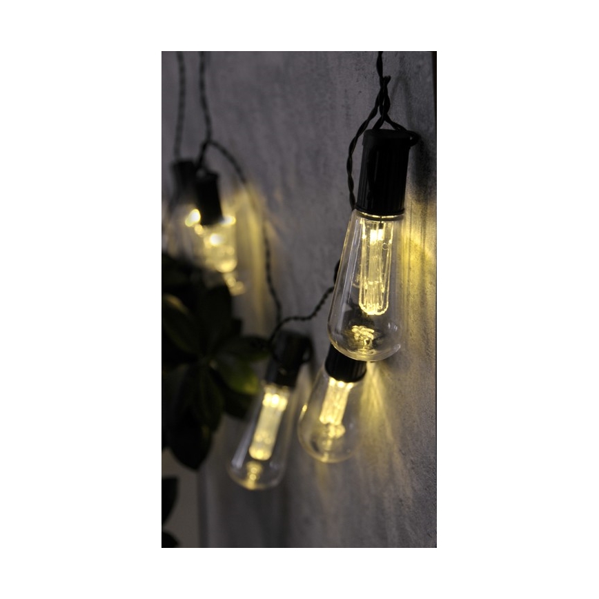 Cordão decorativo LED EDISON 2,65 m 10xLED/2xAA